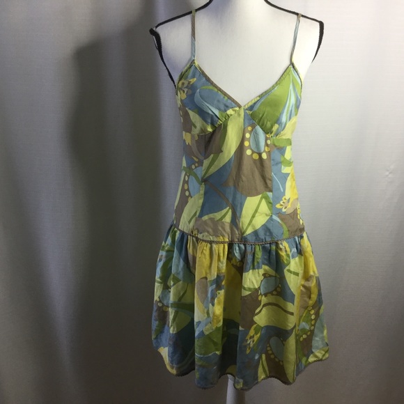 JUNGAL Silk/Cotton Summer Dress Midi Lined Size 6 - Picture 1 of 8